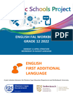 2022 Workbook English First Additional Language Grade 12