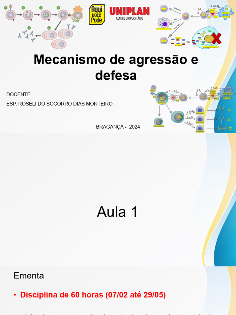 Mecanismo de Agressão e Defesa 6 - Profa Roseli Monteiro | PDF ...