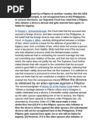 A Divorce Obtained by a Filipino in Another Country