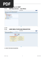 SAP Material PR Creation Guide | PDF