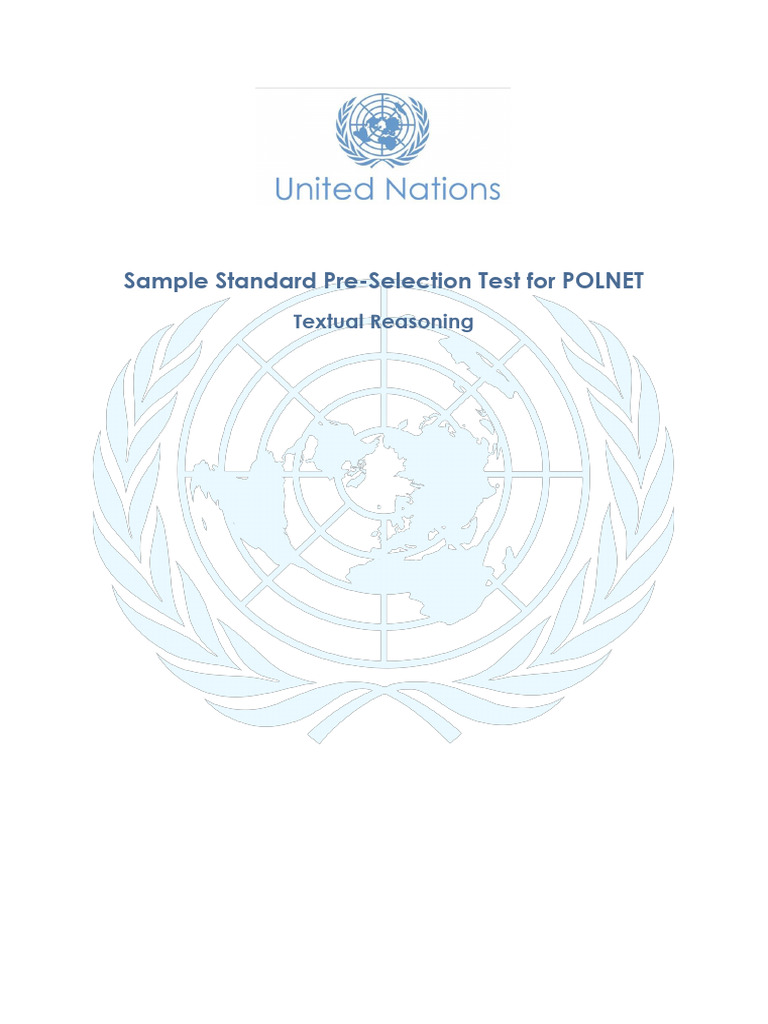 POLNET Textual Reasoning Test Guide | PDF | Handedness | Reason