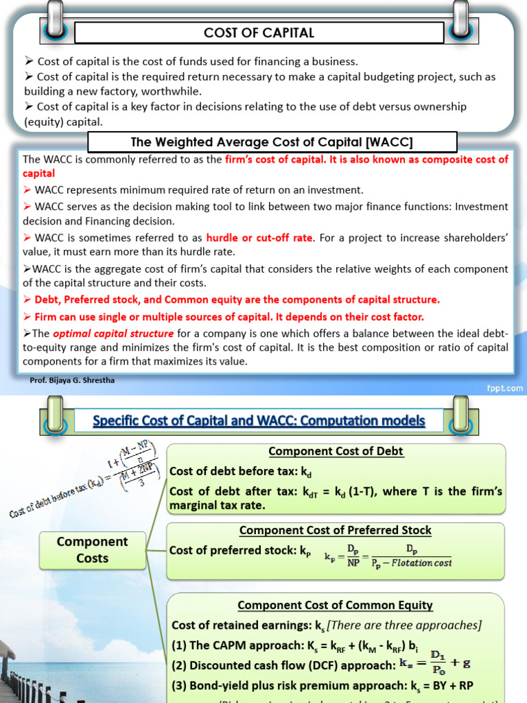 Understanding Cost of Capital Concepts | PDF | Cost Of Capital | Stocks