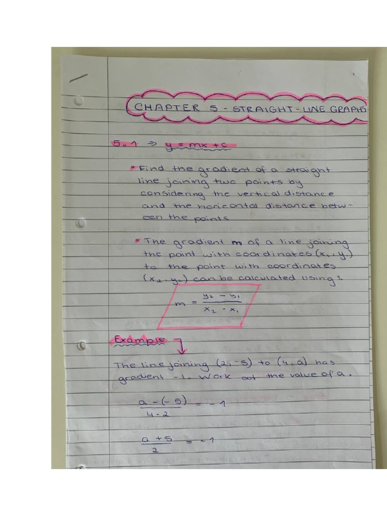 Chapter 5 - Pure Maths Notes | PDF