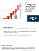 Concept and Classification of Economic Activities