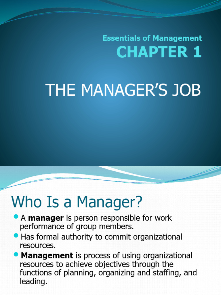 Management Basics and Roles Guide | PDF | System | Cognition