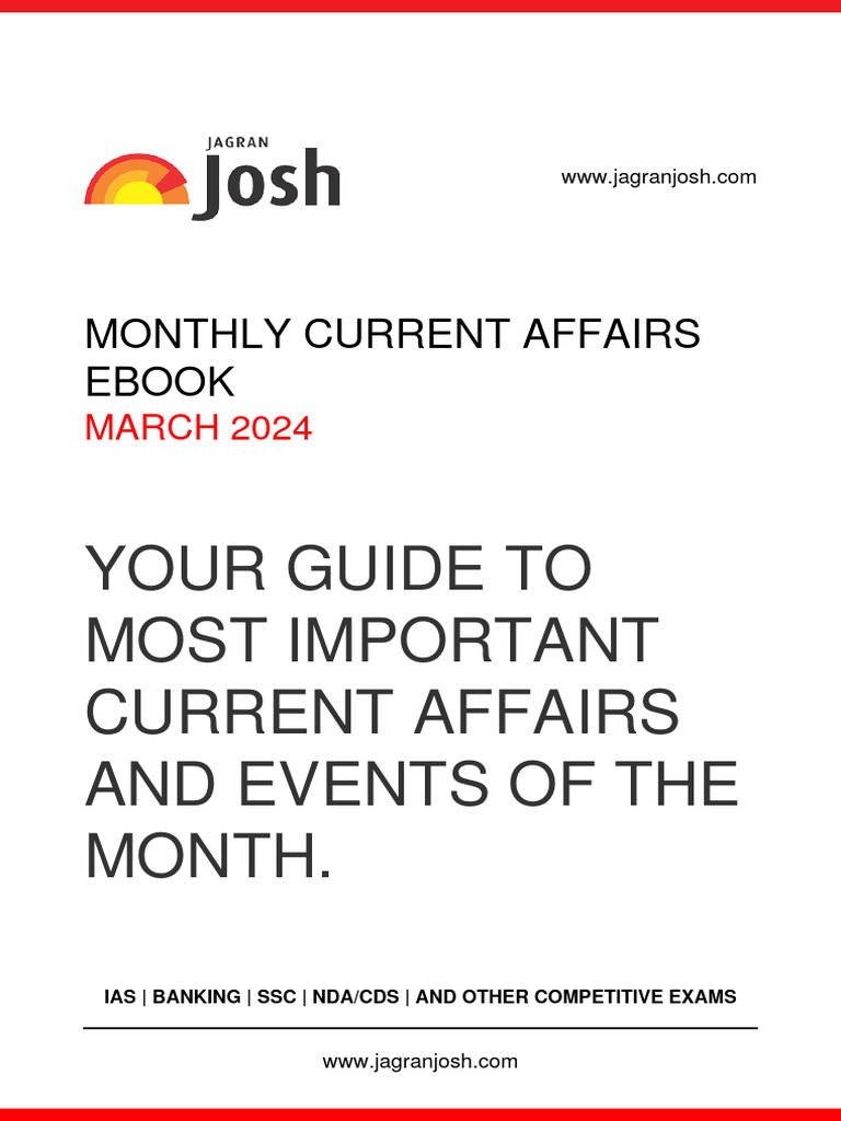 JagranJosh CA Mar 2024 | PDF | Saudi Arabia | Riyadh