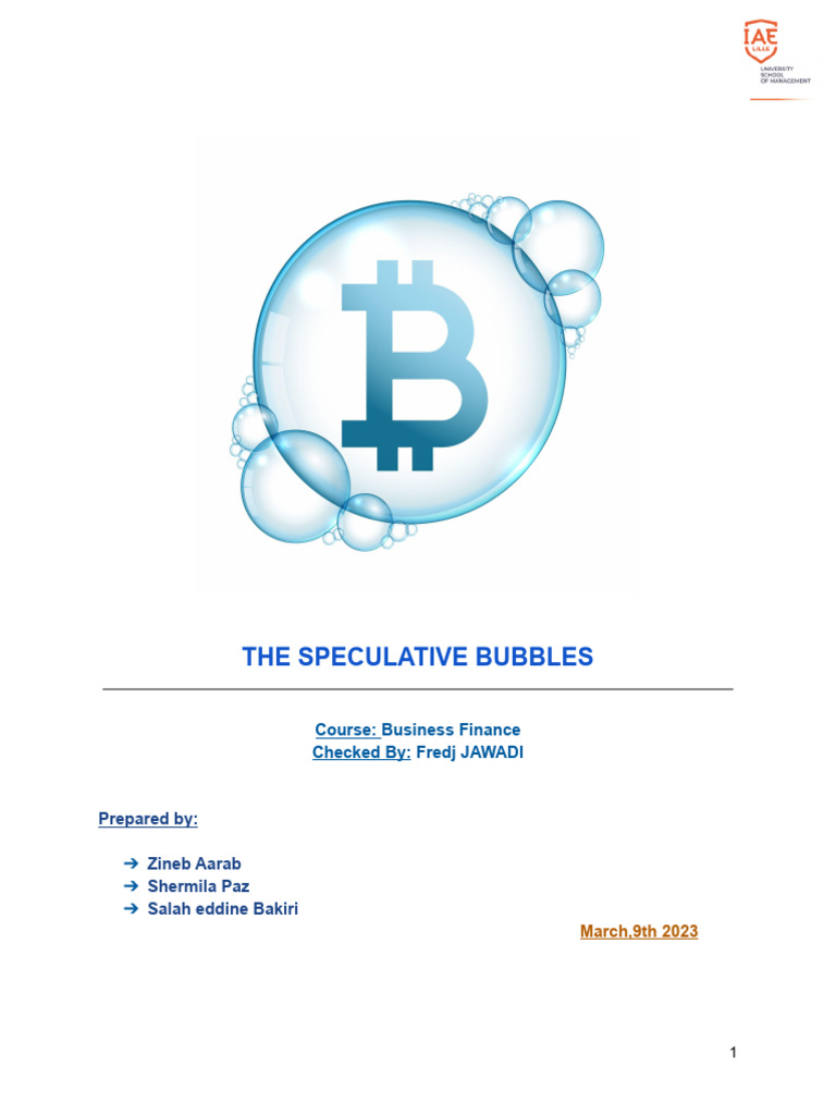 Understanding Speculative Bubbles | PDF | Economic Bubble | Efficient ...