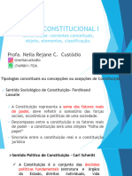 Constitucional I - Aula 03 - Constituição corrente conceitual