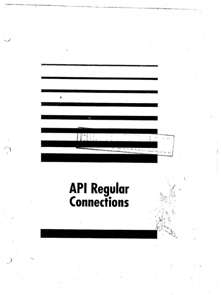 API Regular Connections | PDF