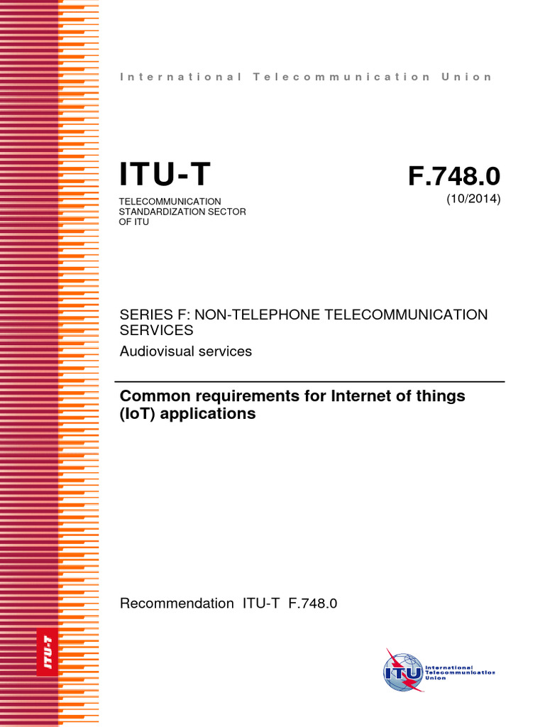 Common Requirements For Internet of Things (IoT) | PDF | Internet Of ...