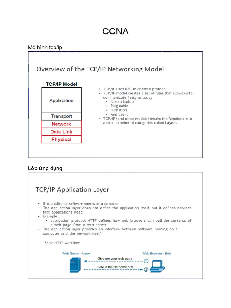 Mô Hình Tcp/ip | PDF