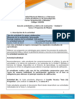 Guía de Actividades y Rúbrica de Evaluación - Unidad 2 - Tarea 3 - Propuesta de Mejora