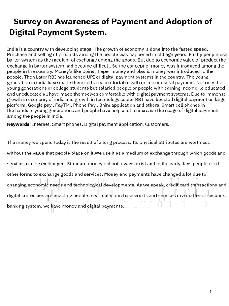 Digital Empowerment PDF PDF Survey Methodology Credit Card