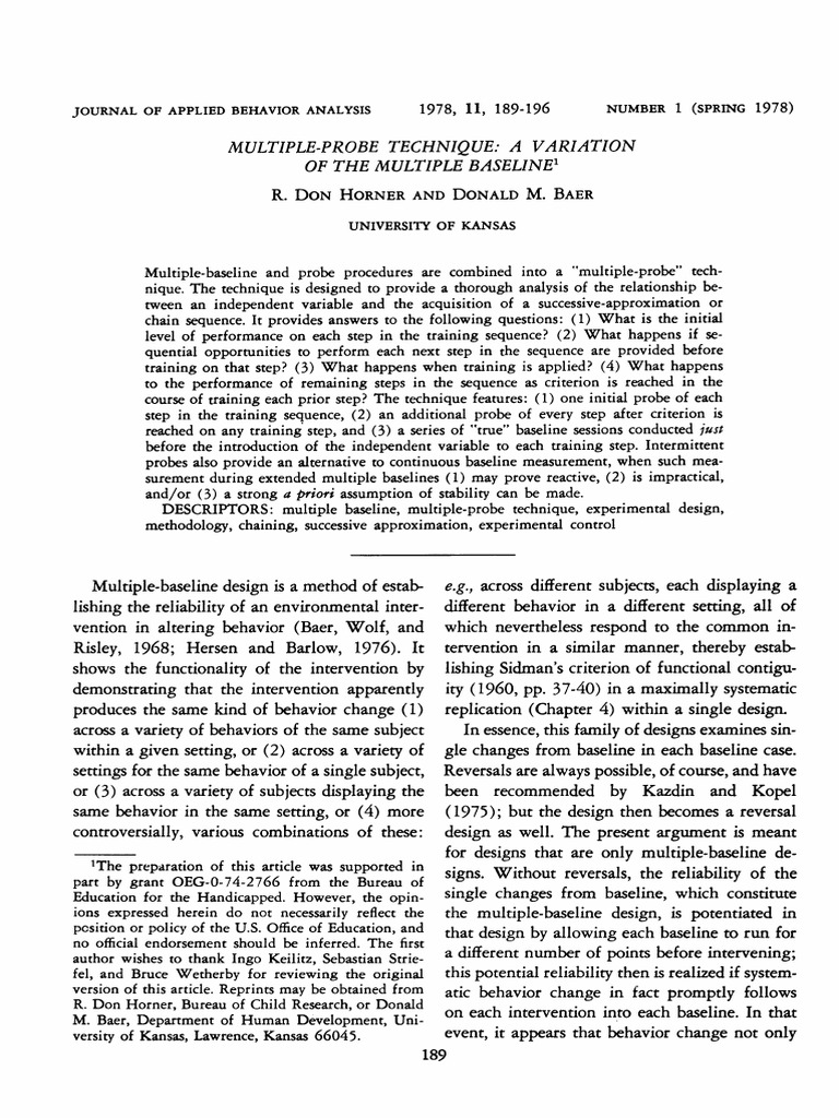 Multiple-Probe Technique in ABA | PDF | Technology & Engineering