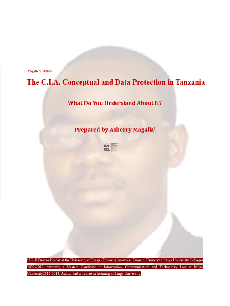 The concept of c i a and data protection pdf information security