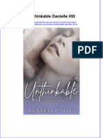 Read online textbook Unthinkable Danielle Hill 3 ebook all chapter pdf