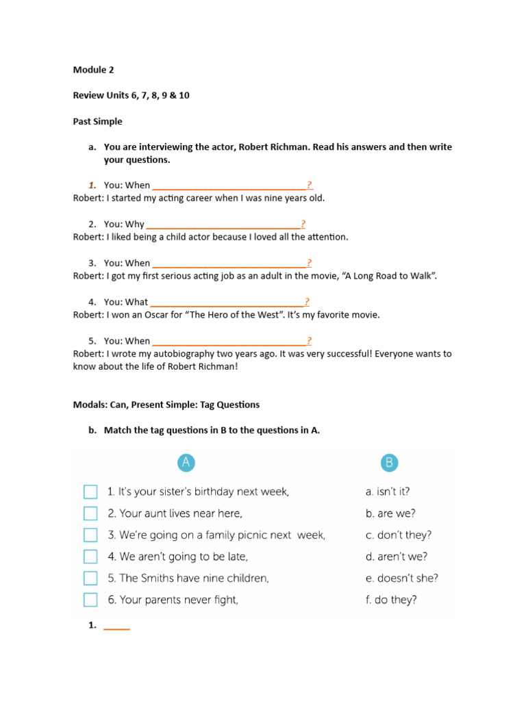 Review Second Term Module 2 | PDF | Home & Garden | Self-Improvement