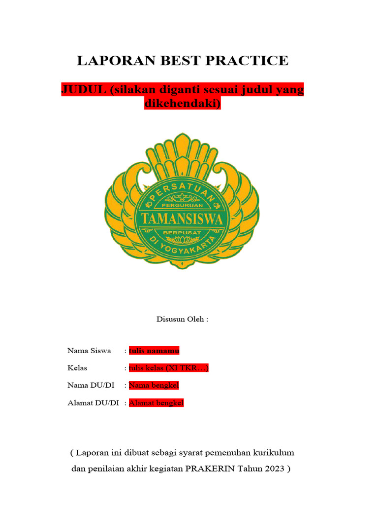 Contoh Best Practice Matematika