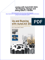 Read Online Textbook Up and Running With Autocad 2023 2D and 3D Drawing Design and Modeling Elliot J Gindis Ebook All Chapter PDF