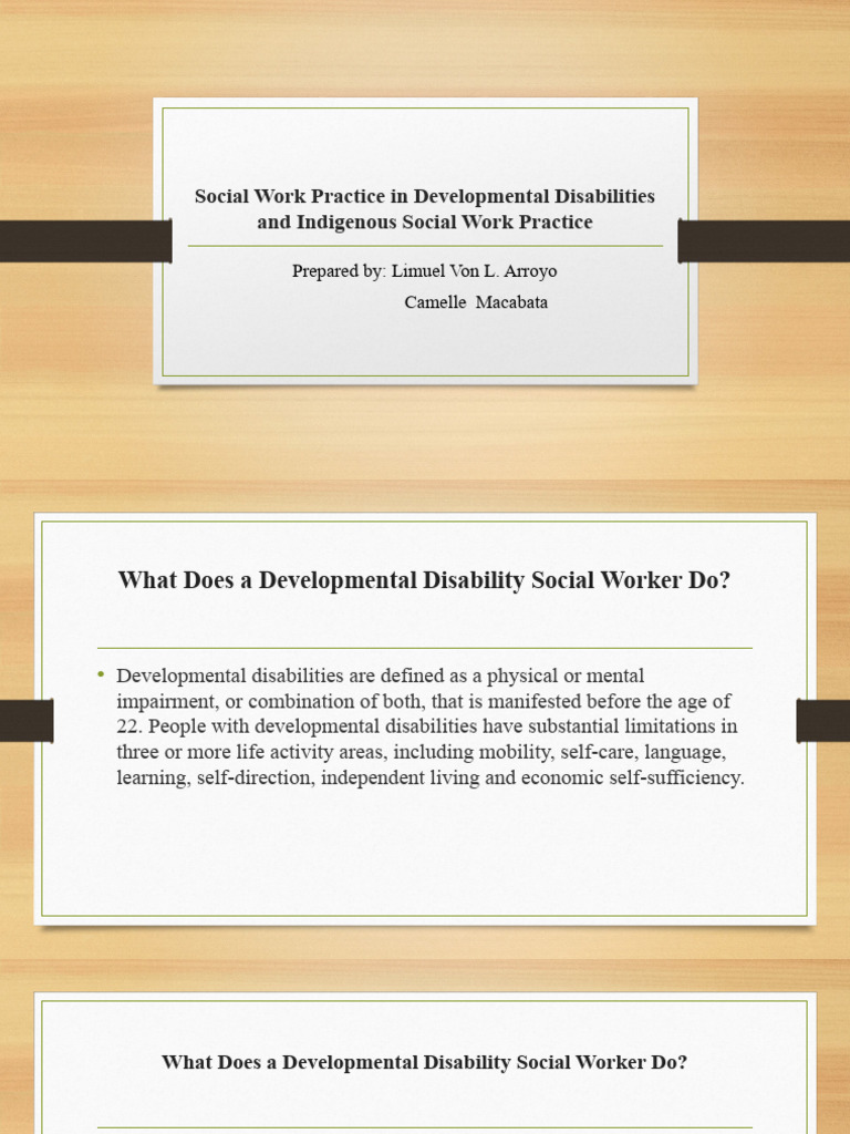 Developmental Disabilities and Indigenous Social Work | PDF | Special ...