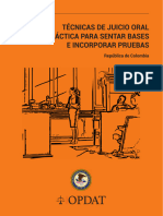 Guía Práctica Para Sentar Bases e Incorporar Pruebas (Técnicas de Juicio Oral)