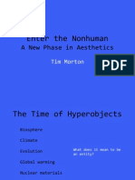 Enter The Nonhuman: A New Phase in Aesthetics