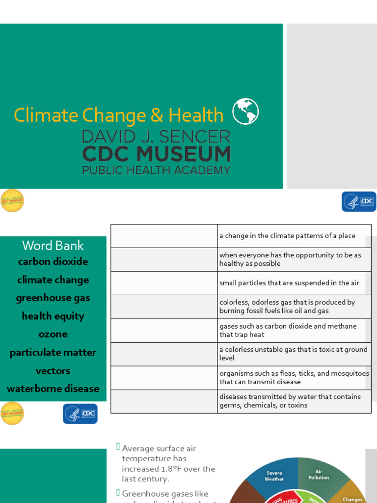 Impact of Climate Change on Health | PDF | Climate Change | Particulates