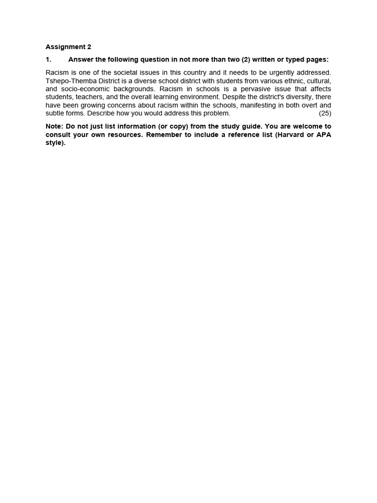 Addressing Racism in Diverse Schools | PDF