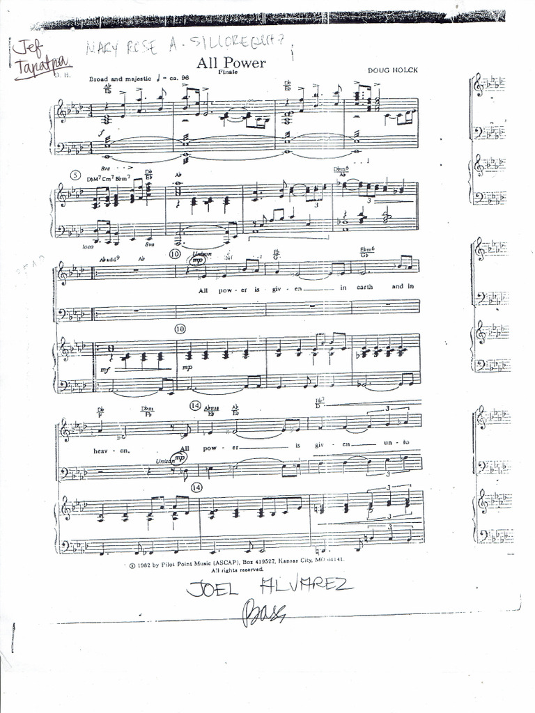 All Power - Choir | PDF