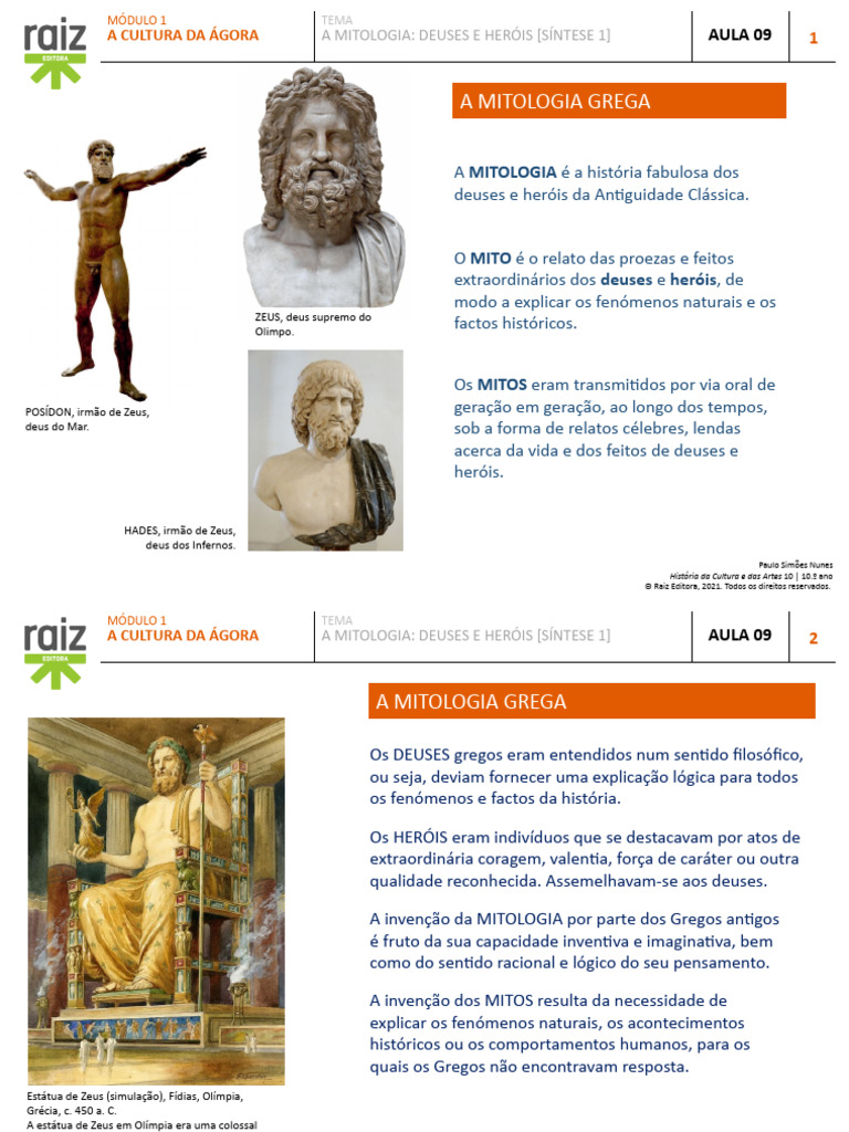 A Mitologia Grega | PDF | Mitologia grega | Oráculo