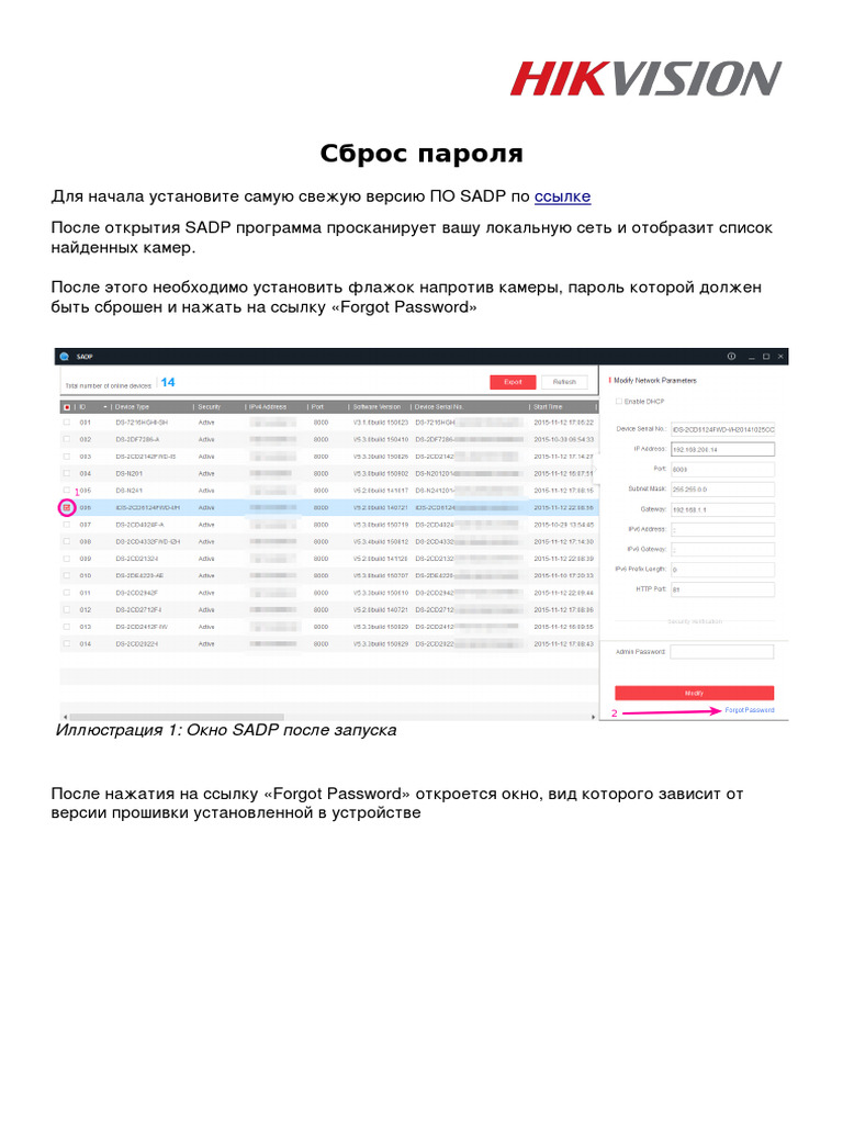 Reset Password SADP | PDF
