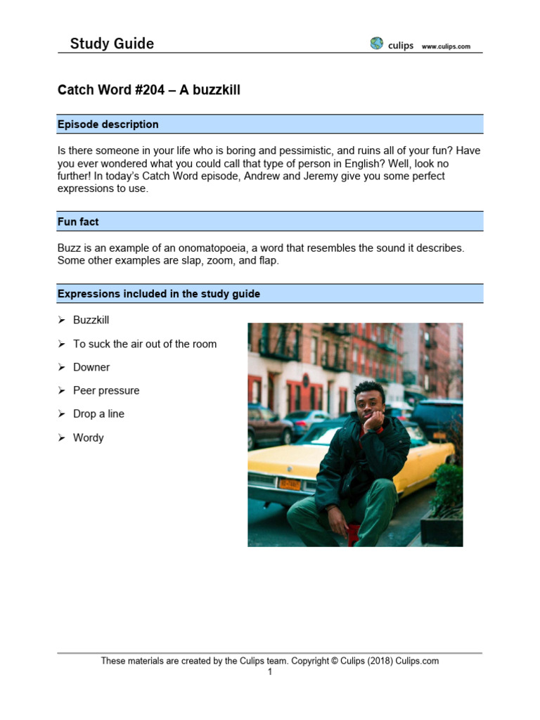 CW204 A Buzzkill | PDF