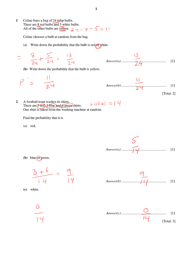 Ch8 Past Year Paper ANSWERS | PDF | Handedness | Blue