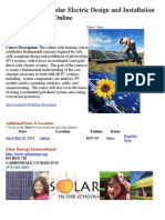 Solar Energy Training Class