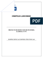 Especificaciones Tecnicas Deteccion - CCTV - Alarmas Larcomar REV 0