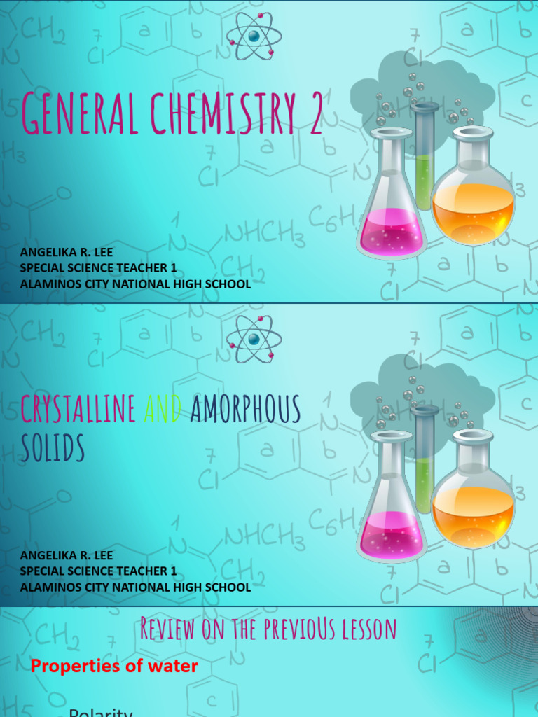 Crystalline vs Amorphous Solids Explained | PDF | Crystal | Solid
