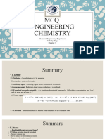 MCQ Engineering Chemistry