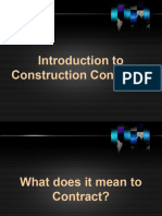 Lesson 1 Introduction to Const. Contracts