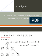 Resolving Ambiguity in CFG - V2