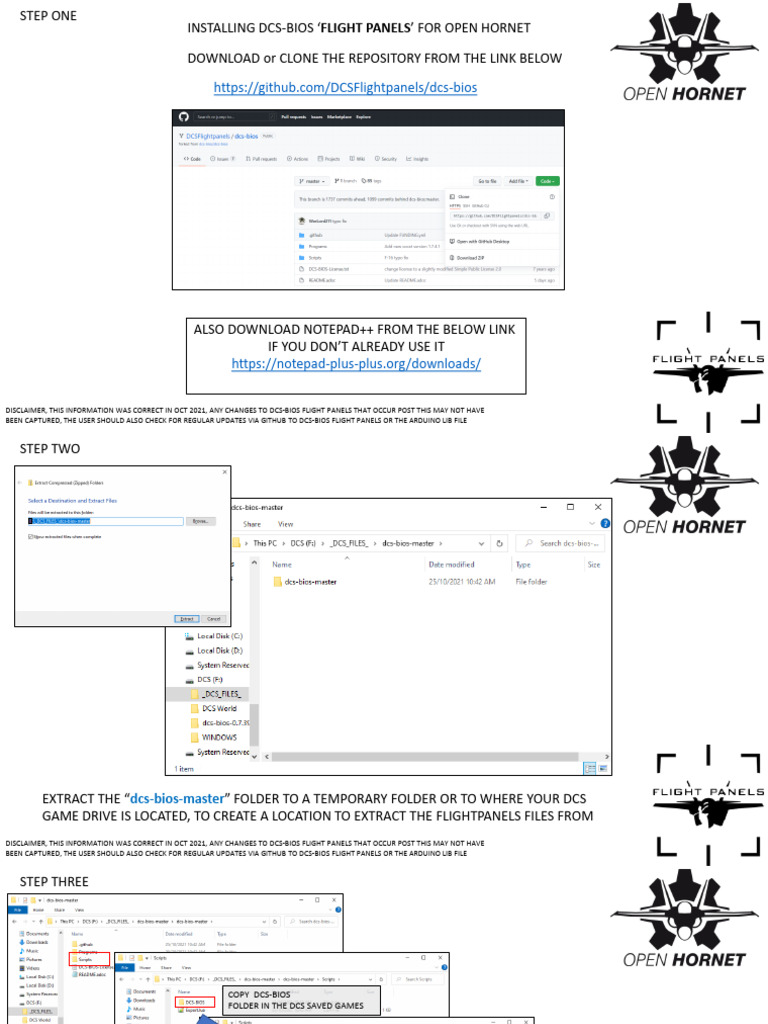 Installing DCS-BIOS Flight Panels | PDF | Computer File | Directory ...