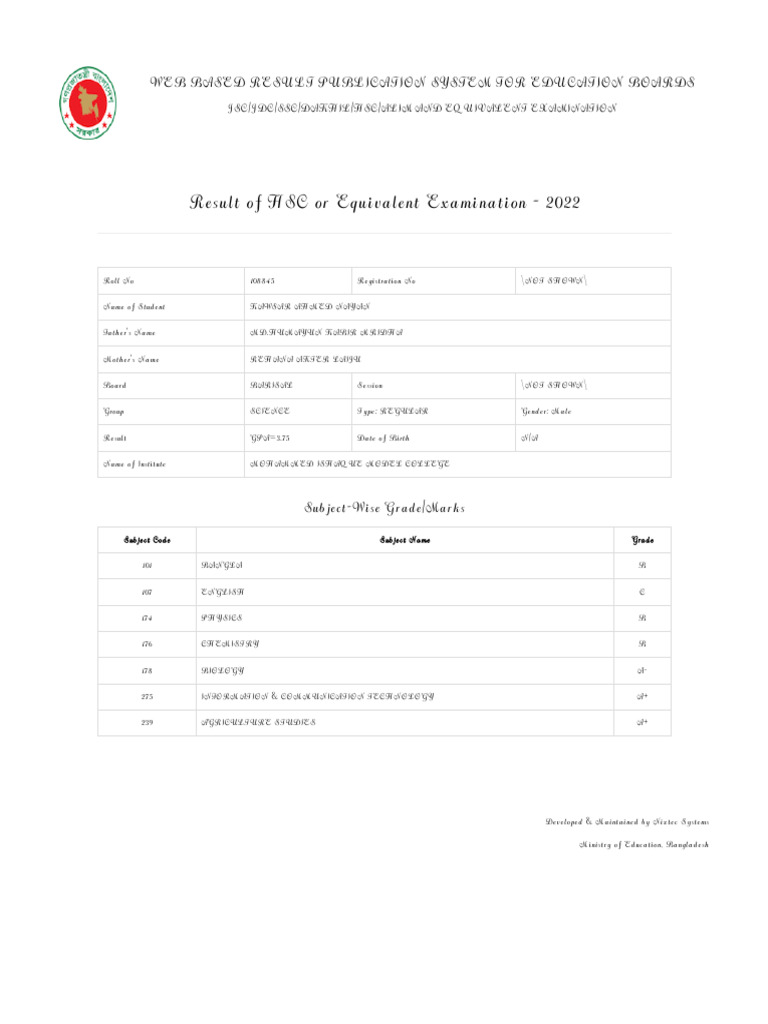 Web based result publication system for education boards pdf