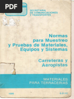 Norma SCT M MMP 1-01-03 | PDF | Muestreo (Estadísticas) | Residuos