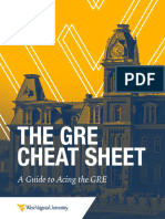Wvu GRE Cheat Sheet 2.0 Final