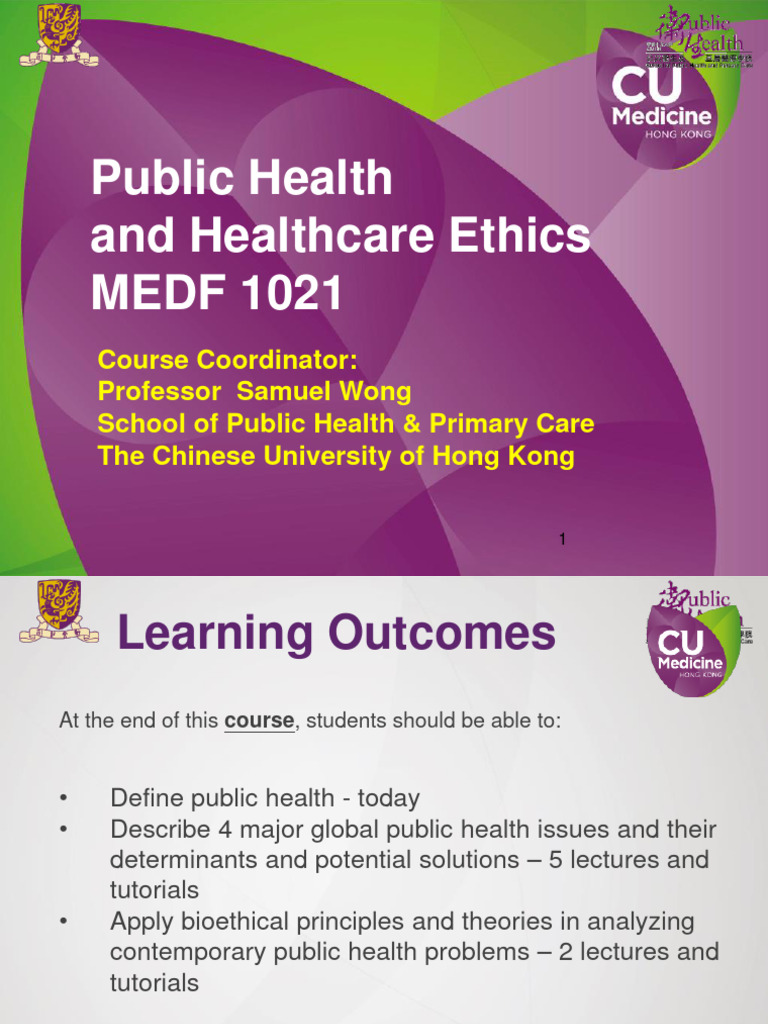 Public Health Ethics Course Overview | PDF | Public Health | Epidemiology