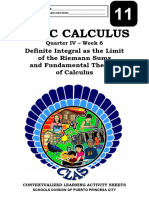 Specialized - Stem11 - Basic Calculusc - Q4 - Clas6 - Riemann Sums and Fundamnetal Theorem of Calculus - V3 Joseph Aurello