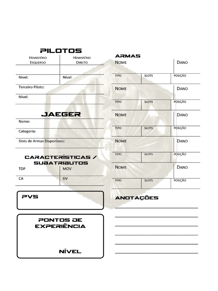 Pacific-Rim Ficha | PDF