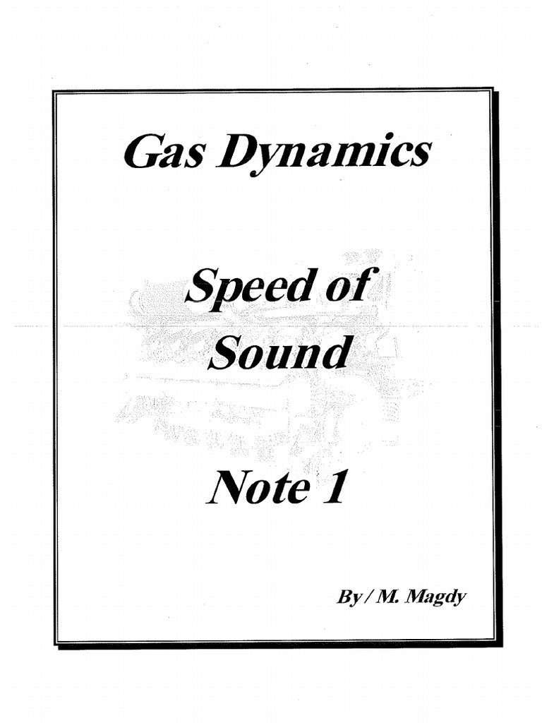 Speed of Sound | PDF