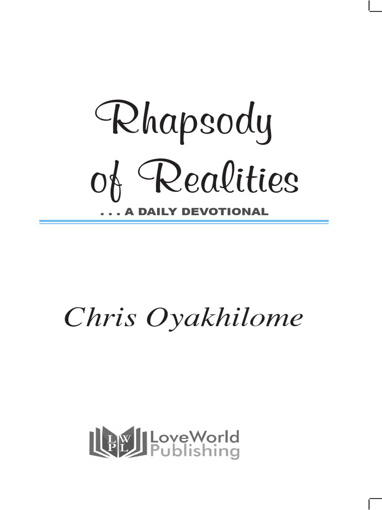 May 2024 Rhapsody of Realities Coloured v1 Download Free PDF Jesus