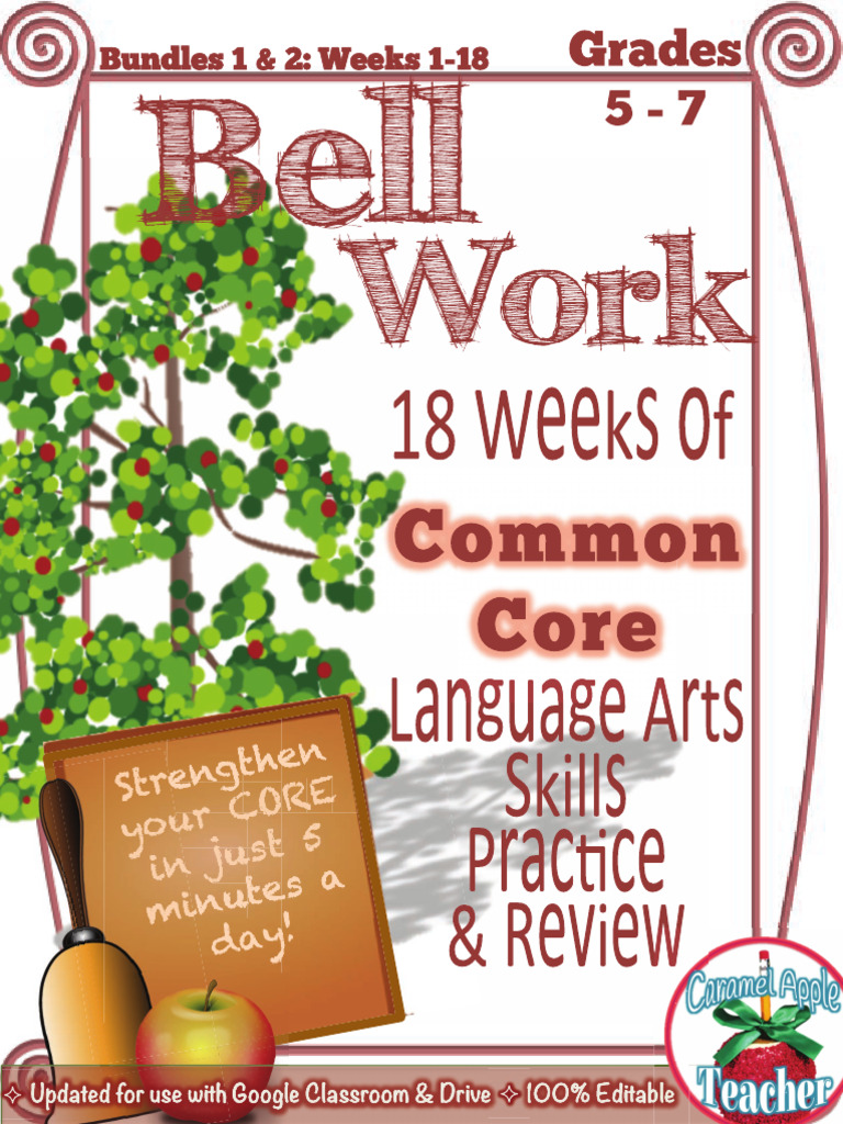 Bell Work Bundle Pdf
