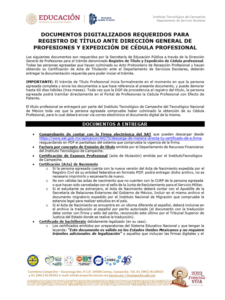 05 documentos digitalizados para tramite de cedula profesional v 2023 pdf